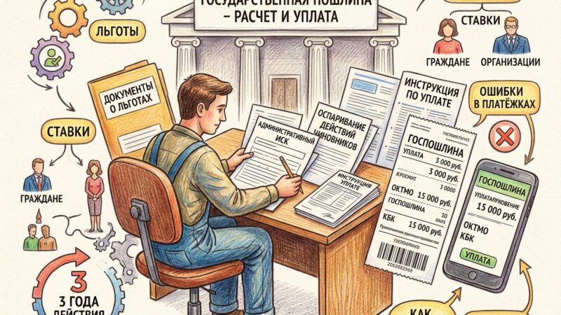 Госпошлина по административному иску: расчёт, уплата, льготы