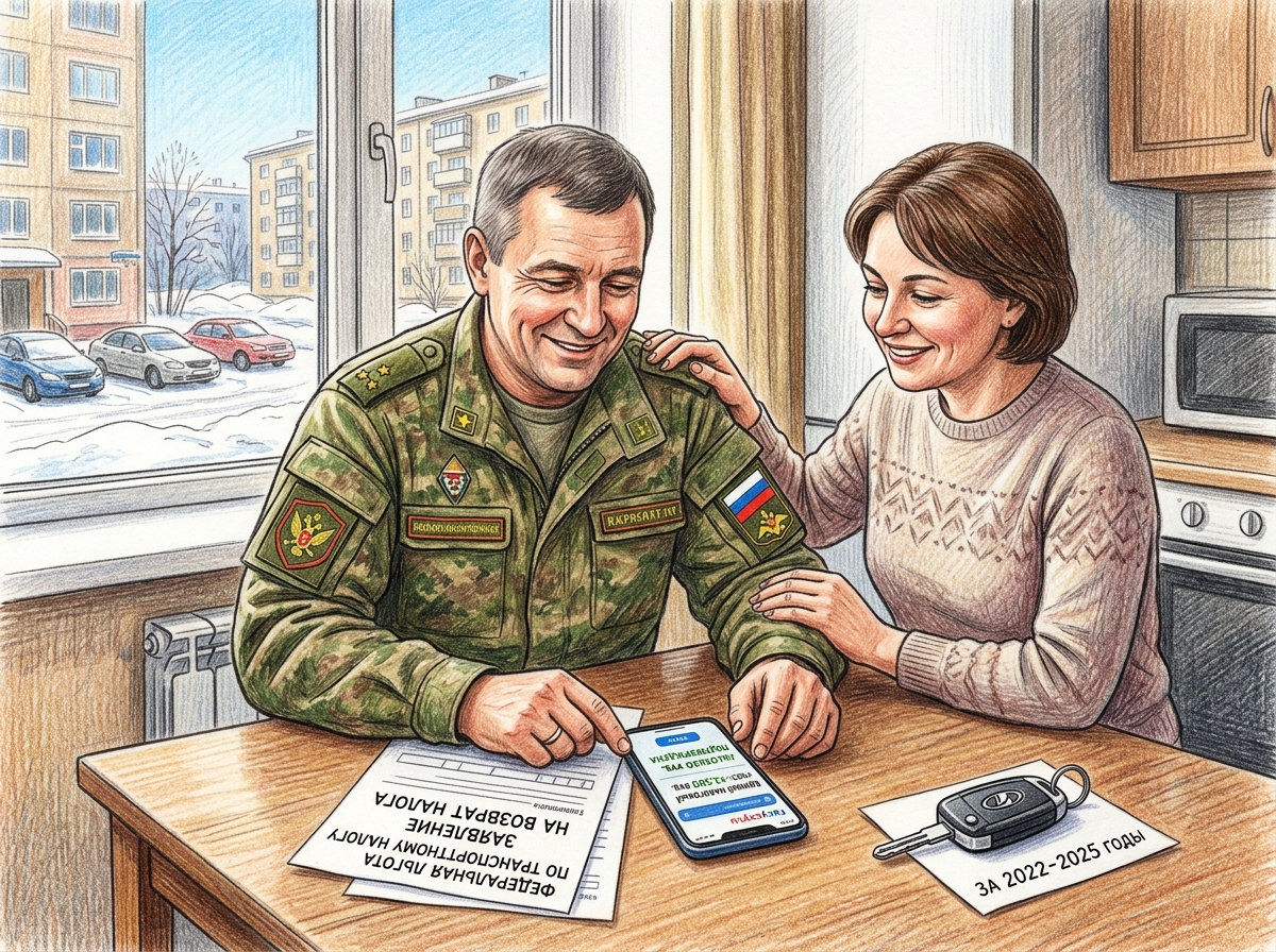 Как ветеранам боевых действий и участникам СВО вернуть переплату по транспортному налогу