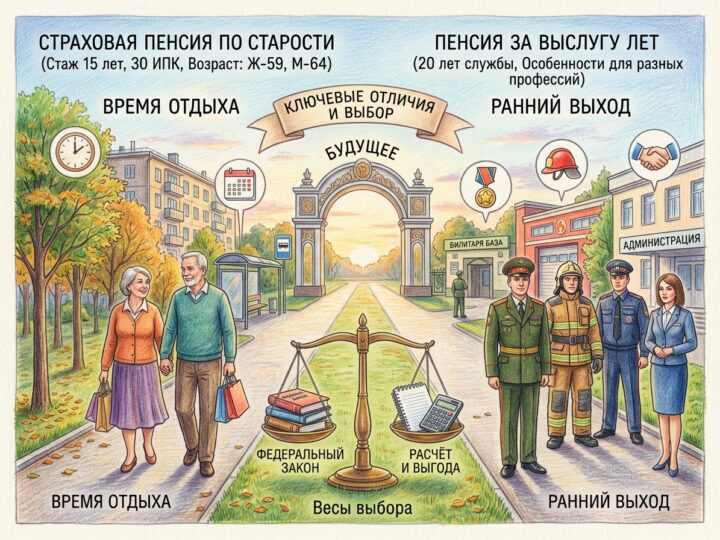 Пенсия за выслугу лет или по старости: разбираемся в различиях и выбираем выгодный вариант