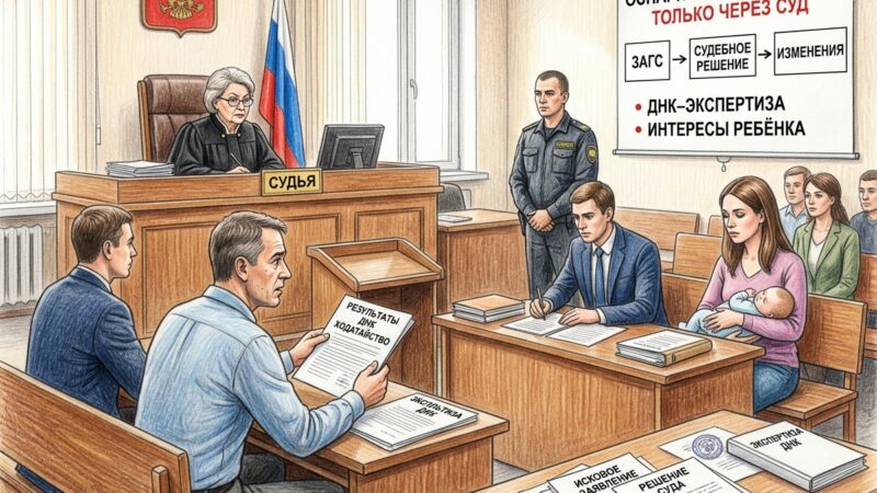 Оспаривание отцовства через суд: пошаговая инструкция