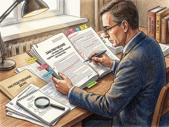 Посмертная психиатрическая экспертиза по спору о завещании: как проверить заключение до суда и выиграть спор