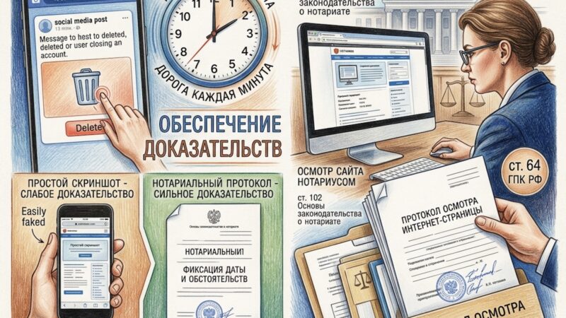 Обеспечение доказательств: как сохранить интернет-контент до суда